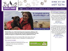Tablet Screenshot of perfectpawsyork.co.uk
